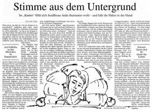 Artikel Stimme aus dem Untergrund